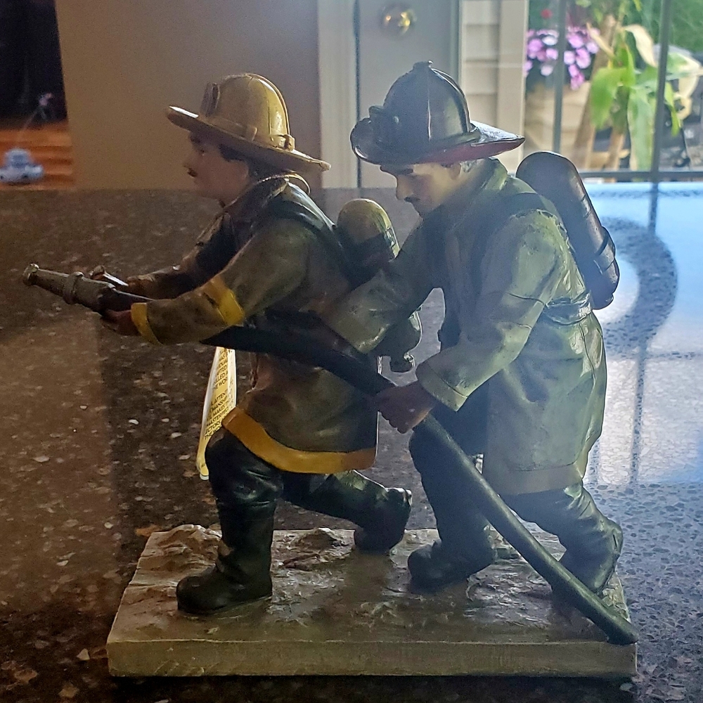 The 2 Firefighter Figurine By The Rich Collection